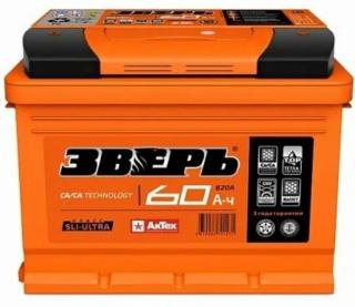 Аккумулятор ЗВЕРЬ 60 о.п. 620А(22/110)