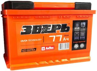 Аккумулятор ЗВЕРЬ 77 п.п. 750А