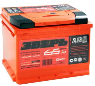 Аккумулятор ЗВЕРЬ 65 п.п. 640А(22/110)