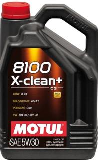 Масло моторное MOTUL 8100 X-clean+ C3 SAE 5w30 5л