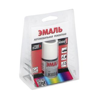Эмаль ремонтная с кисточкой 15 мл Серебистый KU-70640 KUDO