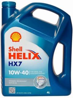 SHELL Helix HX7 10W40 п/с 4л (4)
