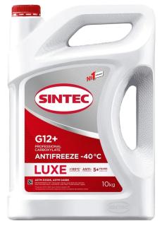 Жидкость охлаждающая Sintec Антифриз LUX красный G12+ 10 кг