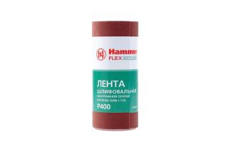Лента шлиф.115х5м P400 рулон Hammer Flex  216-017 бум. основа