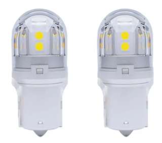 Лампа Светодиодная 12-24V SVS P21/5W  /3.3W/6000K/350Lm/Chip 3030/15SMD к-т 2шт.