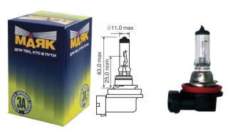 Лампа МАЯК H11 12-55 PGJ 19-2 "Маяк" 1/100