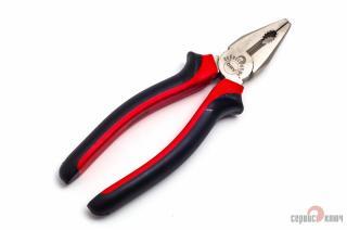 Пассатижи 200мм с красно-черной ручкой PROFFI 75200 (60) СЕРВИС КЛЮЧ