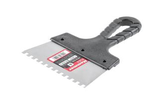 Шпатель зубчатый 150 мм 6х6мм с антикор.покр.Hammer Flex  238-012 
