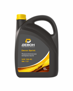 Масло моторное Devon Sprint 5W-40 SL/CF (кан. фас. 4 л)