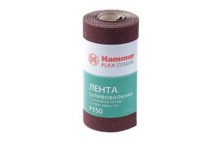 Лента шлиф.115х5м P150 рулон Hammer Flex  216-015  бум. основа
