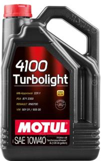 Масло моторное MOTUL 4100 Turbolight 10w40, 5л