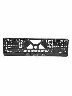 Рамка под номерной знак FORD черный/серебро RG069 MASHINOKOM