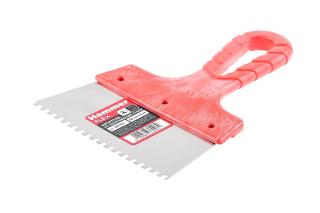 Шпатель зубчатый 150 мм 4х4мм нерж.сталь Hammer Flex  238-028 