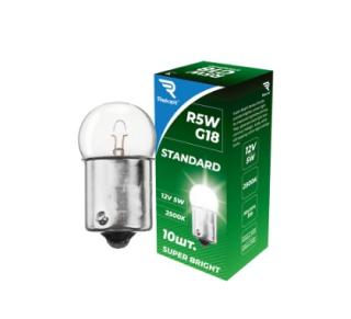 Лампа накаливания Rekzit Standard R5W/G18 5W 12V(BOX 10шт)
