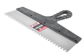 Шпатель зубчатый 350 мм 6х6мм с антикор.покр.Hammer Flex  238-018 
