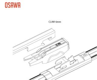 Адаптеры для щеток с/о (2шт) OMA25 Osawa (Claw 6мм)