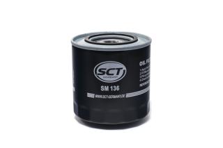 Фильтр масляный SCT SM 136 VW/AUDI/CHEVROLET A100 D/T4 1.9D/NIVA 1.7 (MANN W11301 W11303)