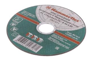 Круг отрезной металл/нерж 115x1.6x22 A 40 S BF Hammer Flex 232-011 