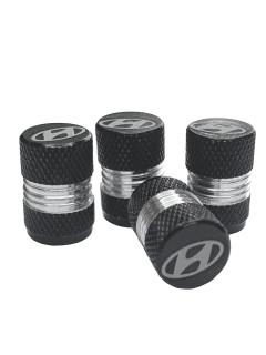 Колпачки на ниппель HYUNDAY черный металл (уп.4шт) KNV 008L-14 MASHINOKOM