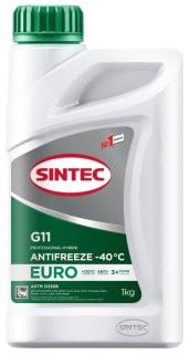 Жидкость охлаждающая Sintec Антифриз Euro G11 зеленый 1 кг