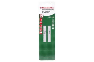 Пилка для лобзика T318A тонкий металл Hammer Flex 204-128 JG MT 110мм, шаг 1.2, HSS (2шт)