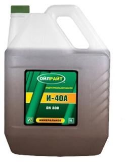Масло индустриальное OILRIGHT И-40А 10л