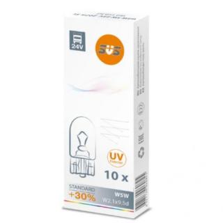Лампа накаливания 24V SVS W5W BA15s