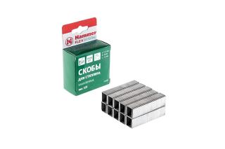 Скобы для степлера Hammer Flex 215-021  закален.14м, сечение 1,2мм, длина 11,3мм (тип 53F), 1000шт.