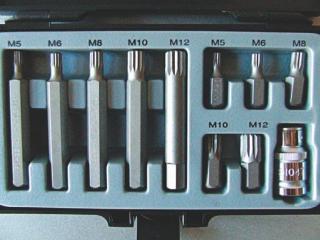 Набор бит (11 предметов) М5-12 сплайн 76441 СЕРВИС СКЛЮЧ