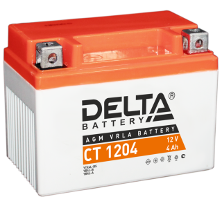 4 Аккумулятор (мото) DELTA 1204 СТ о.п.