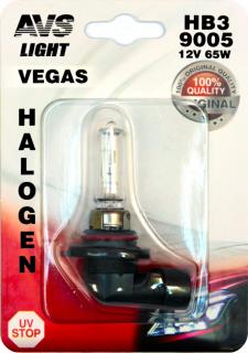 Галогенная лампа AVS Vegas в блистере HВ3/9005.12V.65W.1шт