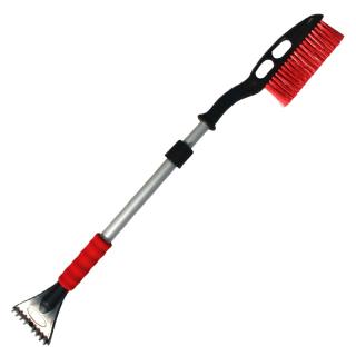 Щетка-скребок телескоп. AVS SB-6333 ХL90-120см с распушенной щетиной и мягкой ручкой 