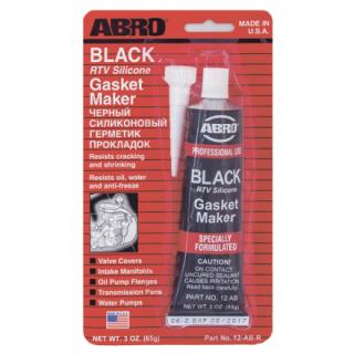 12-AB Герметик прокладок (черный) 85 г ABRO (Made in USA)
