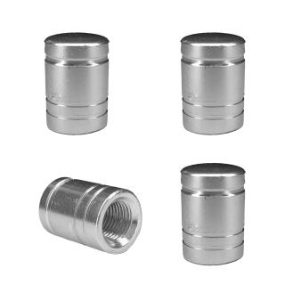 Колпачки на ниппель ЦИЛИНДР серебро металл (уп.4шт) KNV 007-1 MASHINOKOM