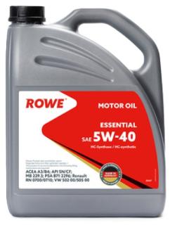 Масло моторное ROWE ESSENTIAL A3/B4 SAE 5W-40 4л