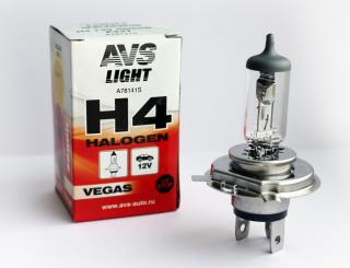 Галогенная лампа AVS Vegas H4.12V.60/55W. 1шт