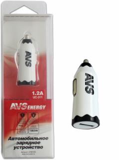 Устройство зарядное USB AVS 1 порт UC-311 (1,2A) белый A78019S 