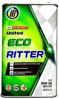 Масло моторное UNITED ECO-RITTER SAE 0W30 API SN/ACEA C2/C3 1л