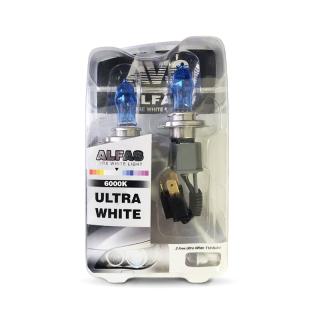 Газонаполненные лампы  AVS ALFAS Pure-White 6000К H4 12V 75/85W комп. 2+2