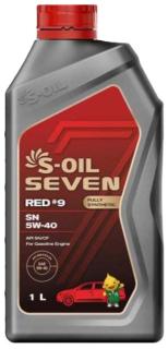 Масло моторное S-OIL 7 RED#9 SN 5w-40 1л.синтетика
