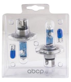 Лампа галогенная 12V SVS H4 серия Intensive+130% 60/55W+W5W, к-т 2шт. Ver.2.0 