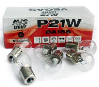 A78178SЛампа AVS Vegas 12V. P21W (BA15S) BOX(10шт)