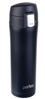 Термос 450 мл, крышка-поилка, черный PF_C3722 PERFEO
