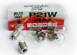 A78178SЛампа AVS Vegas 12V. P21W (BA15S) BOX(10шт)