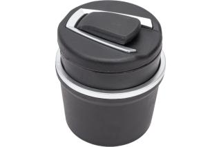 Пепельница черная со светодиодной подсветкой 2в1 47577 Nova Bright (50)