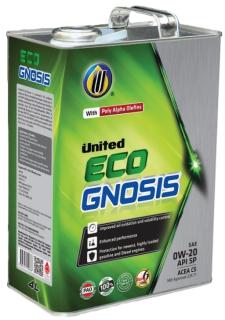 Масло моторное UNITED ECO Gnosis 0W20 Fully Synt  API SP ACEA C5 синт 4л 
