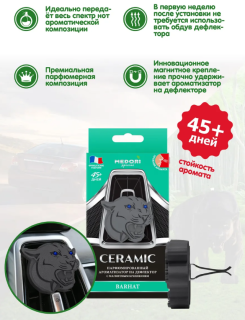 Ароматизатор на дефлектор Pantera Barhat(Eau fraiche, Versace Man)керамика TC-22 Medori (12)