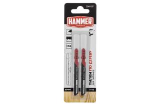 Пилка для лобзика T119B мягк.дерево\пластик Hammer Flex 204-107 JG WD-PL 80мм, шаг 2мм, HCS (2шт)