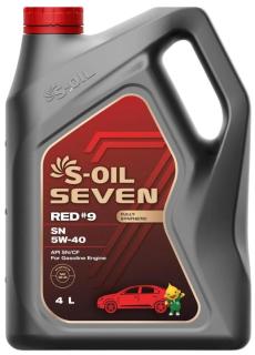 Масло моторное S-OIL 7 RED#9 SN 5w-40 4л.синтетика