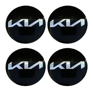 Наклейки на диски KIA NEW 56 см черный (4шт) NZD 041N MASHINOKOM 